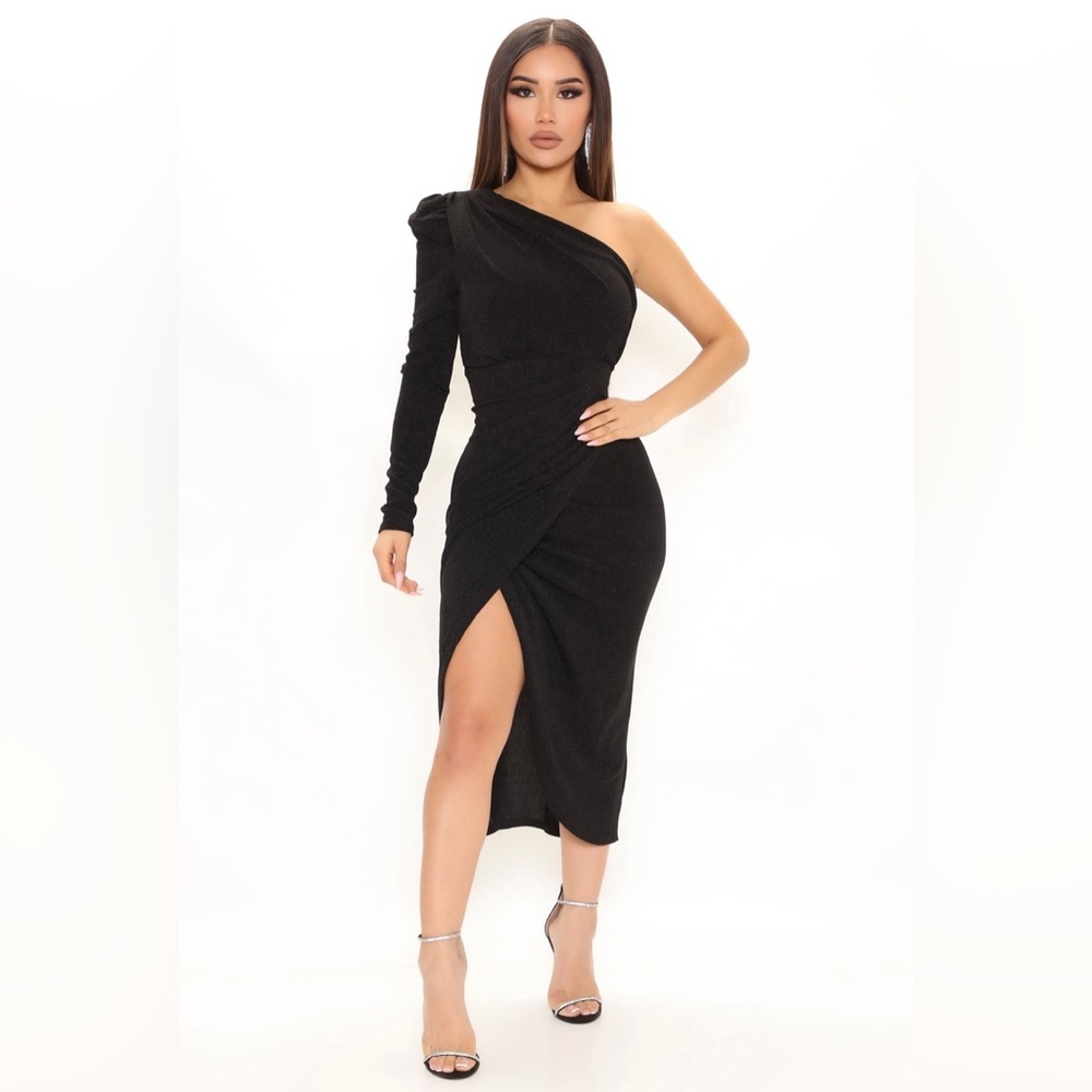 Black Glitter Dress